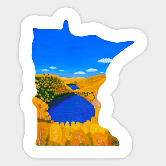 Minnesota Bean & Bear Lakes Sticker by EcoElsa